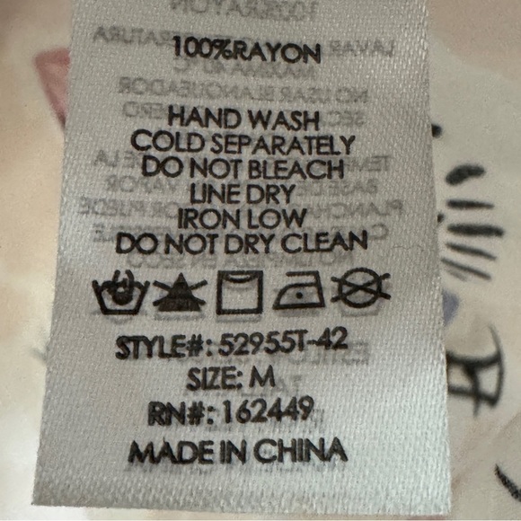 Milk & Honey Eye Print Button Down Blouse M - Picture 4 of 5